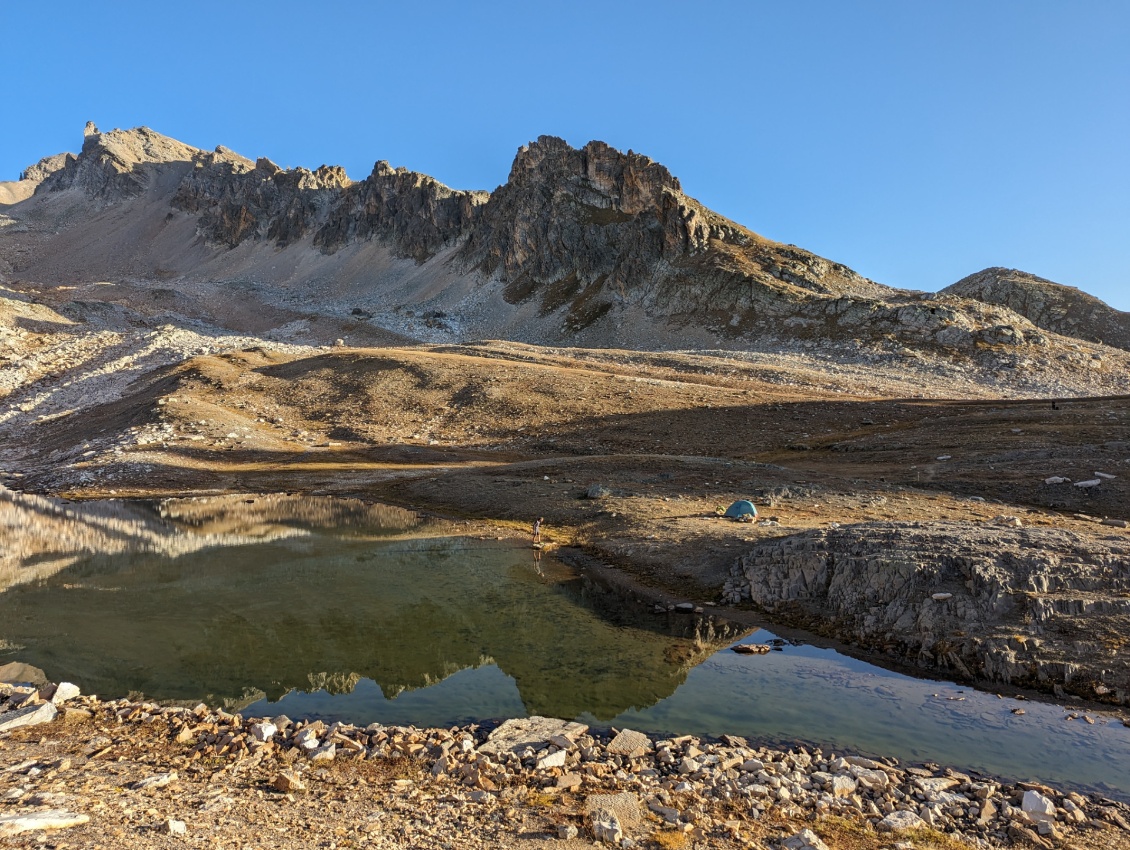 Avant de démonter notre bivouac.