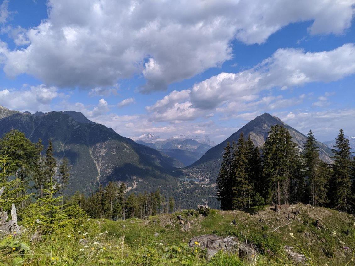 J48 - Bivouac au-dessus d'Orsière avec vue sur Champex.