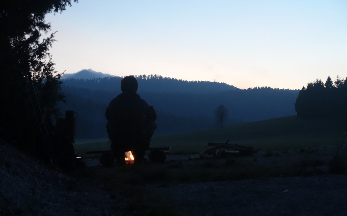 Dernier bivouac en Slovénie.