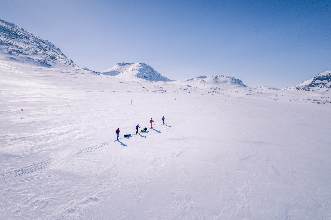 Sur la Kungsleden en famillle.
Photo : Jules Buthion