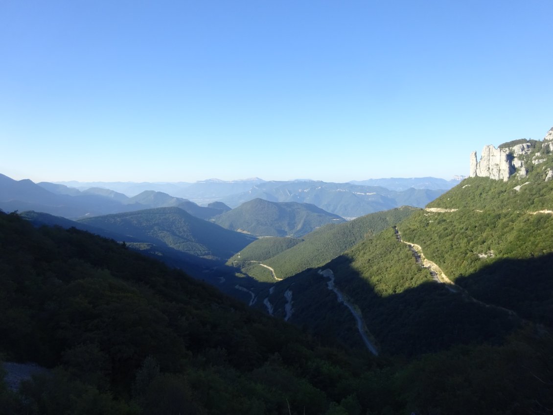 Vue matinale depuis le col de Rousset