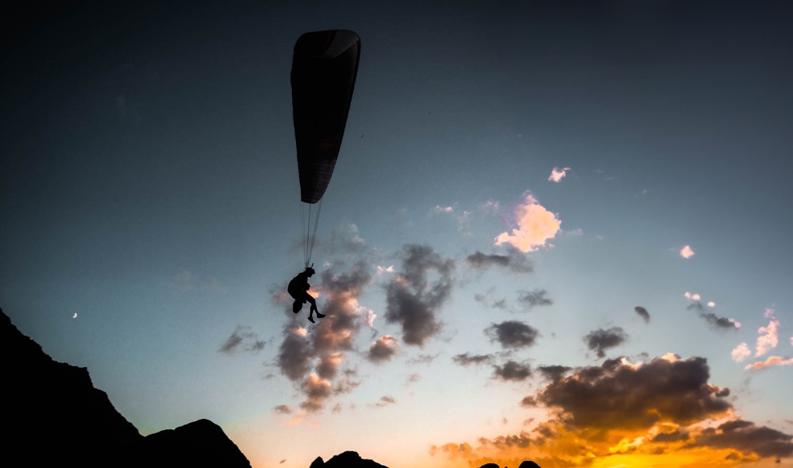 Atterrissage au bivouac.