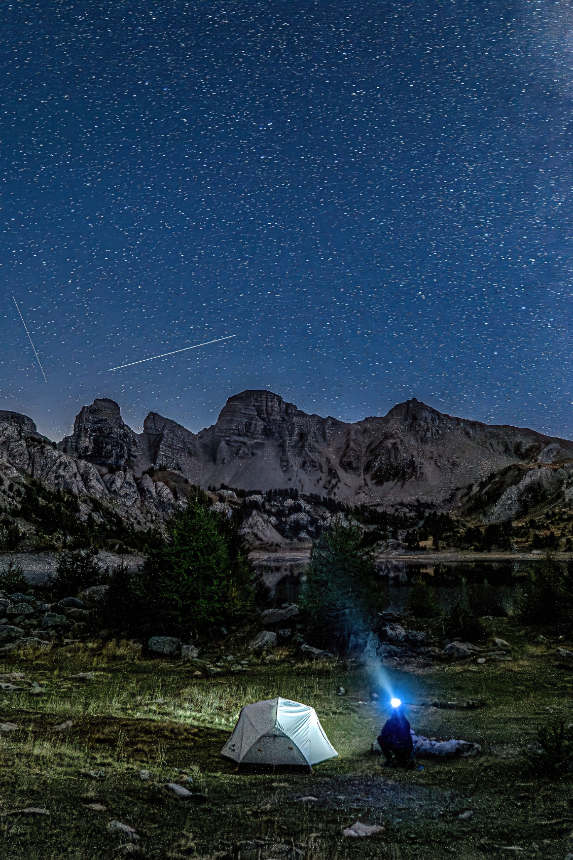 #48 Yannick Eyraud.
Bivouac au lac d'Allos.