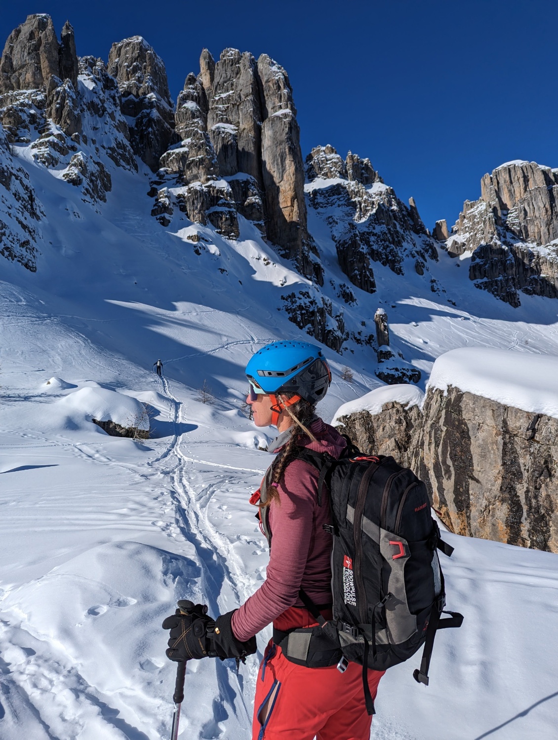 à ski de rando à la montée