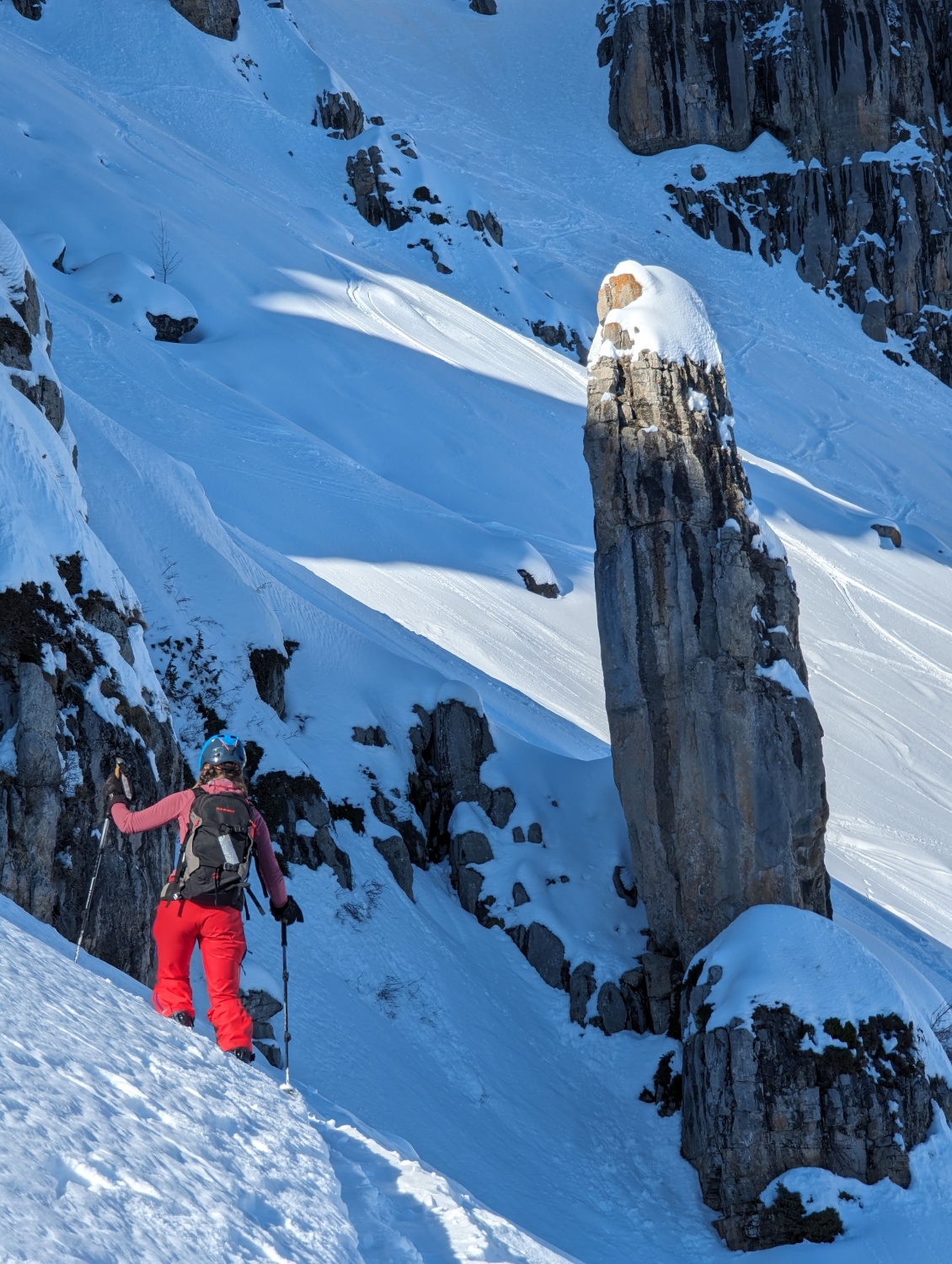 à ski de rando à la montée