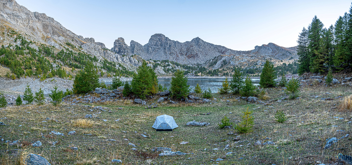 #57 Yannick Eyraud.
Bivouac au lac d'Allos.