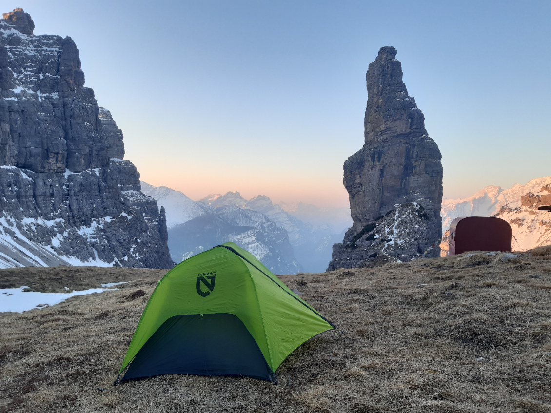 #49 Zoé Lemaitre.
Campanile di Val Montanaia, Dolomites frioulanes.