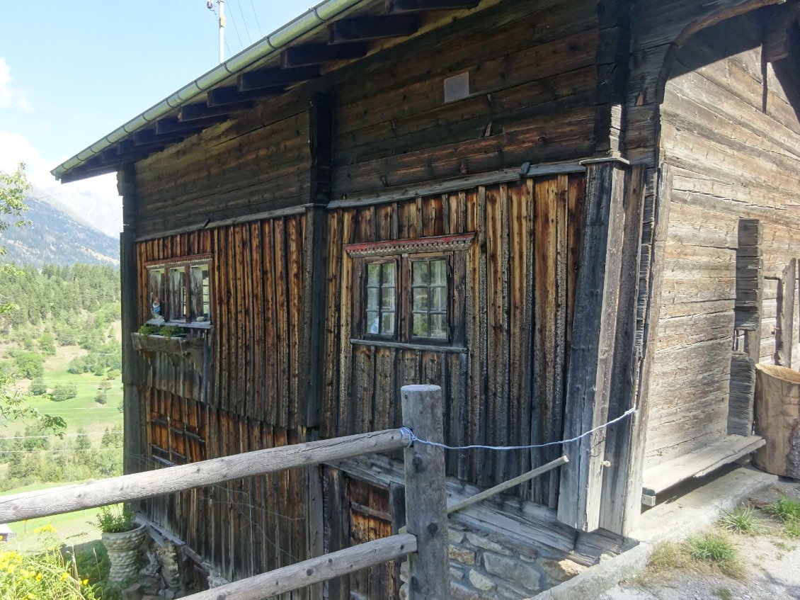 Maison typique de montagne.