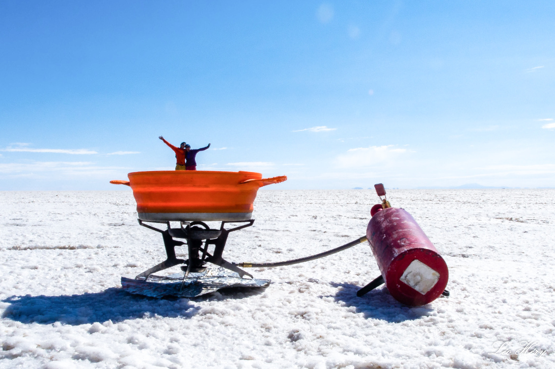 Soupe à la grimace assaisonnée au sel d’Uyuni. Photo : Léo Héry.