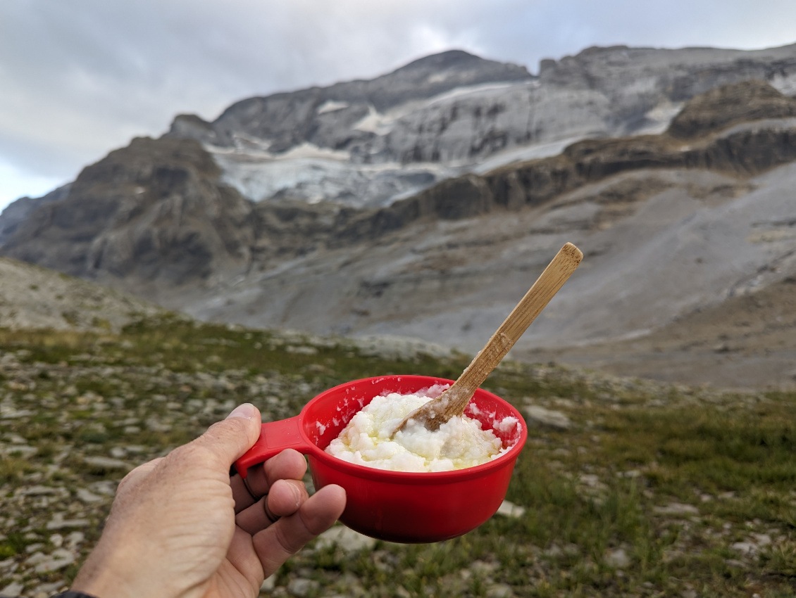 Dessert de semoule avec vue !