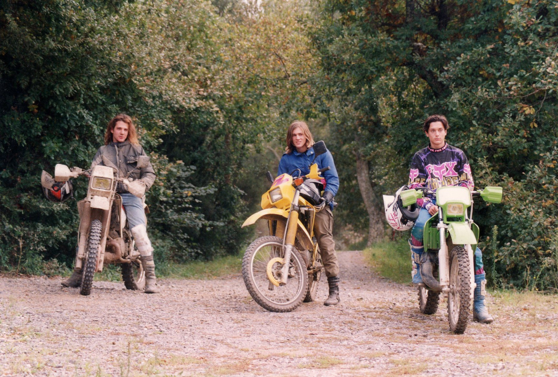 Mes potes riders des années 90.
Olivier est tout à gauche !