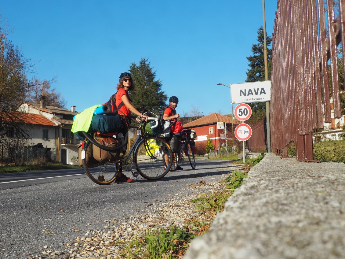 En haut du col de Nava, nous basculons dans le Piémont de l'autre côté.