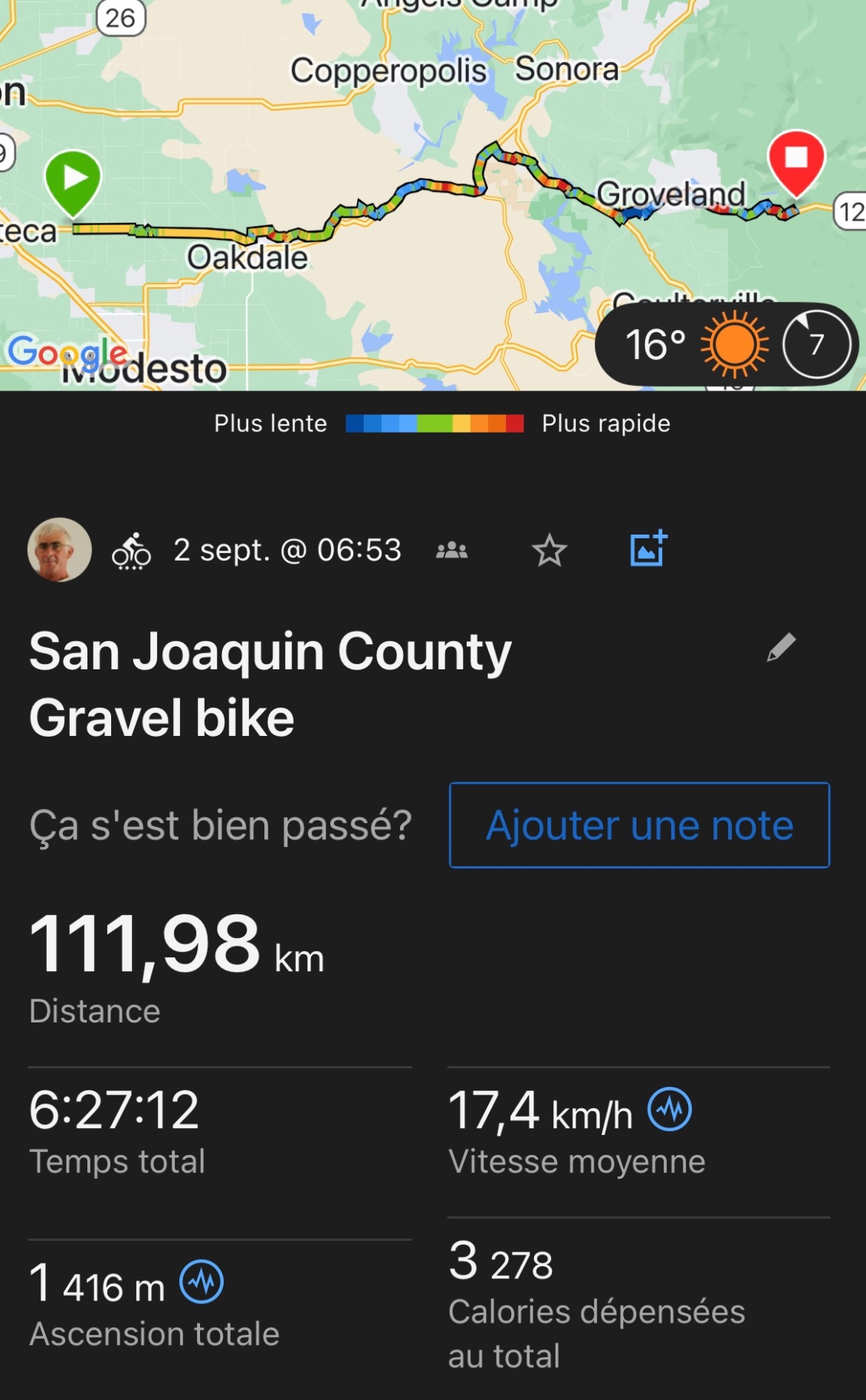 Le dénivelé commence à apparaître