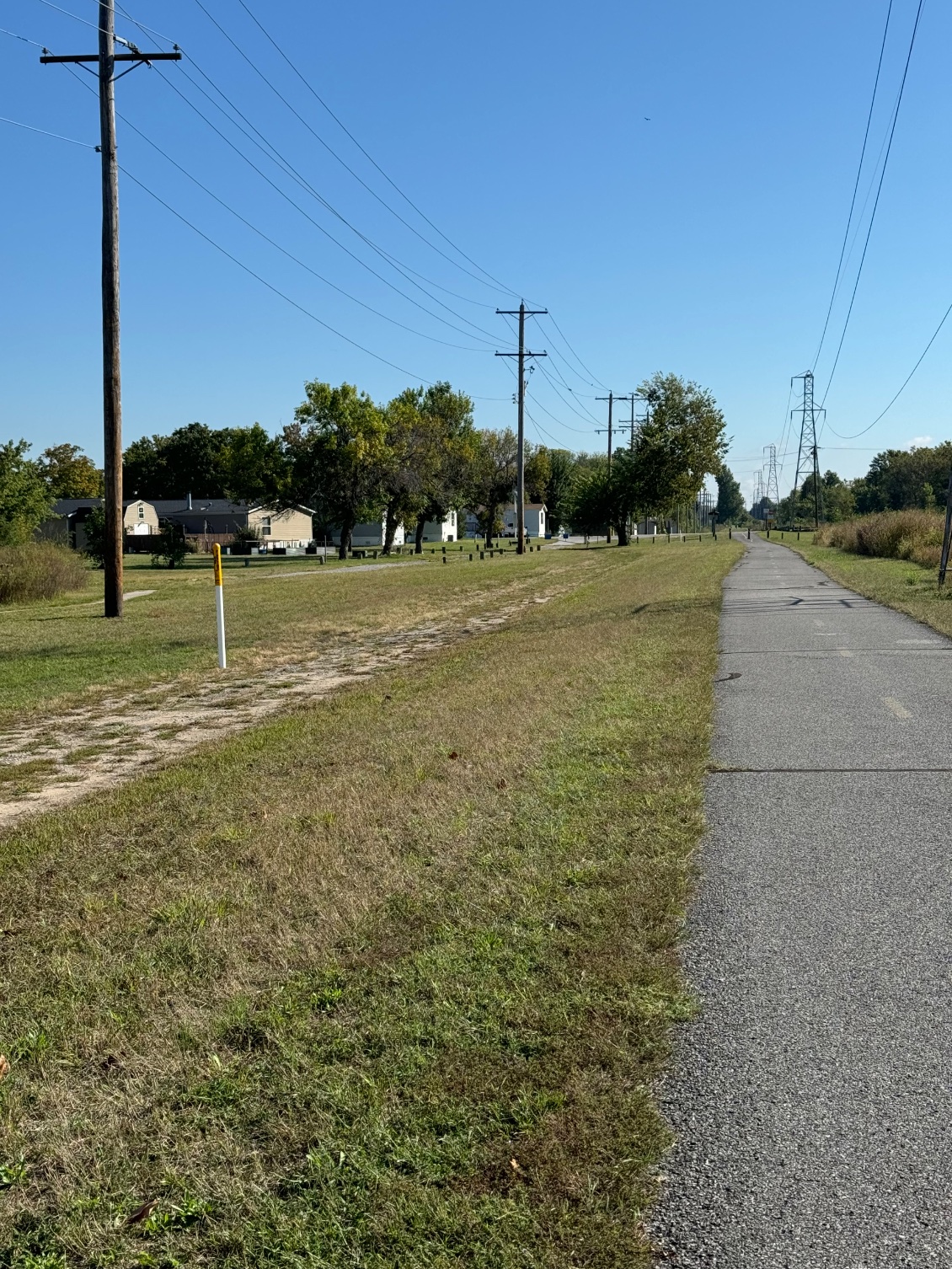 Un peu de piste cyclable en sortant de Saint Louis direction indianapolis