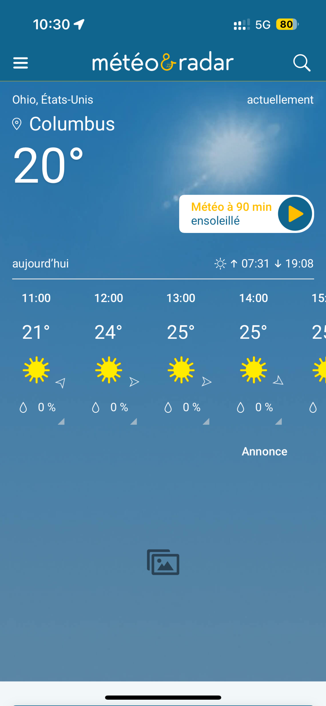 Belle météo