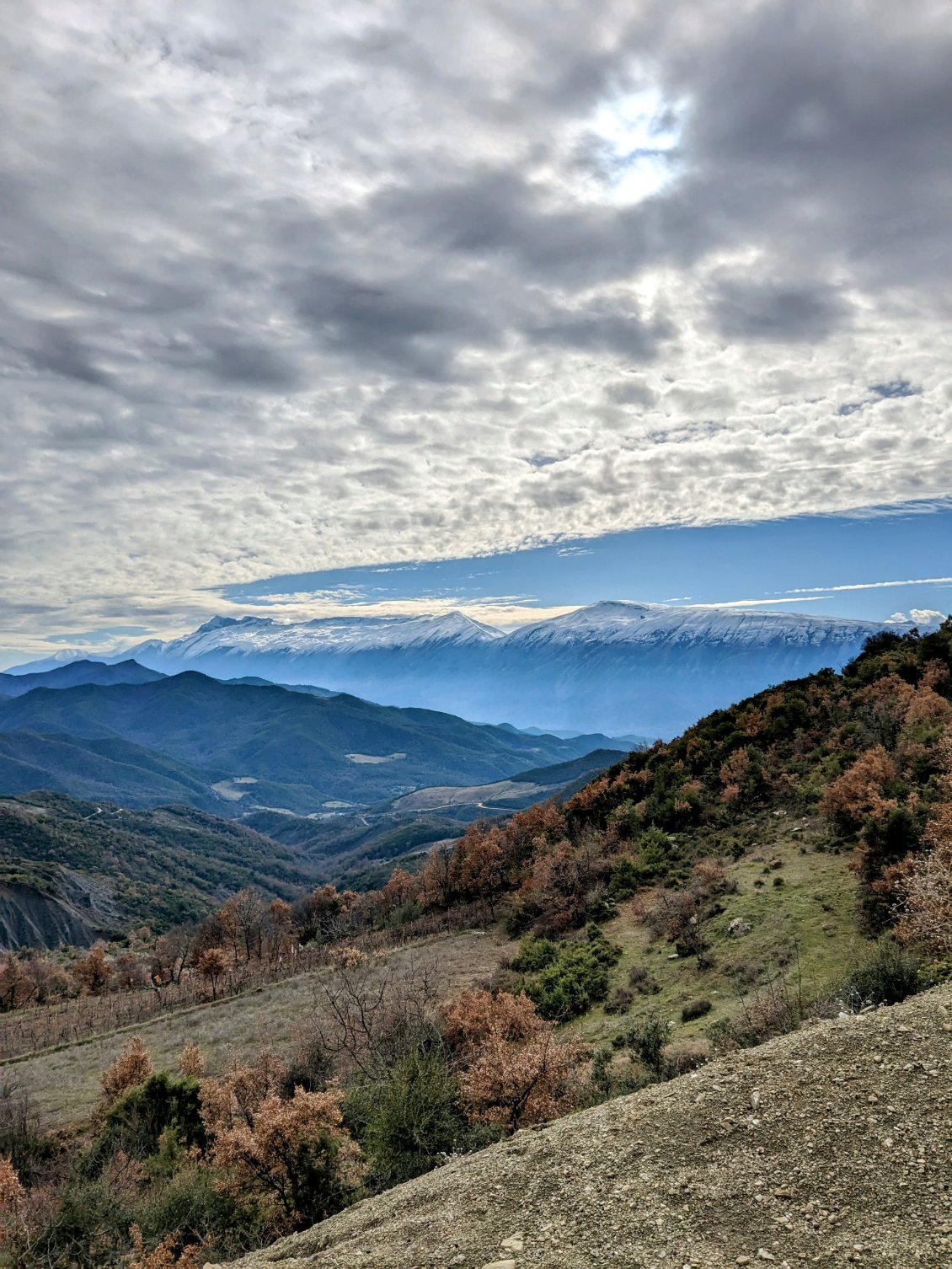 Vue sur le parc naturel de Zagoria