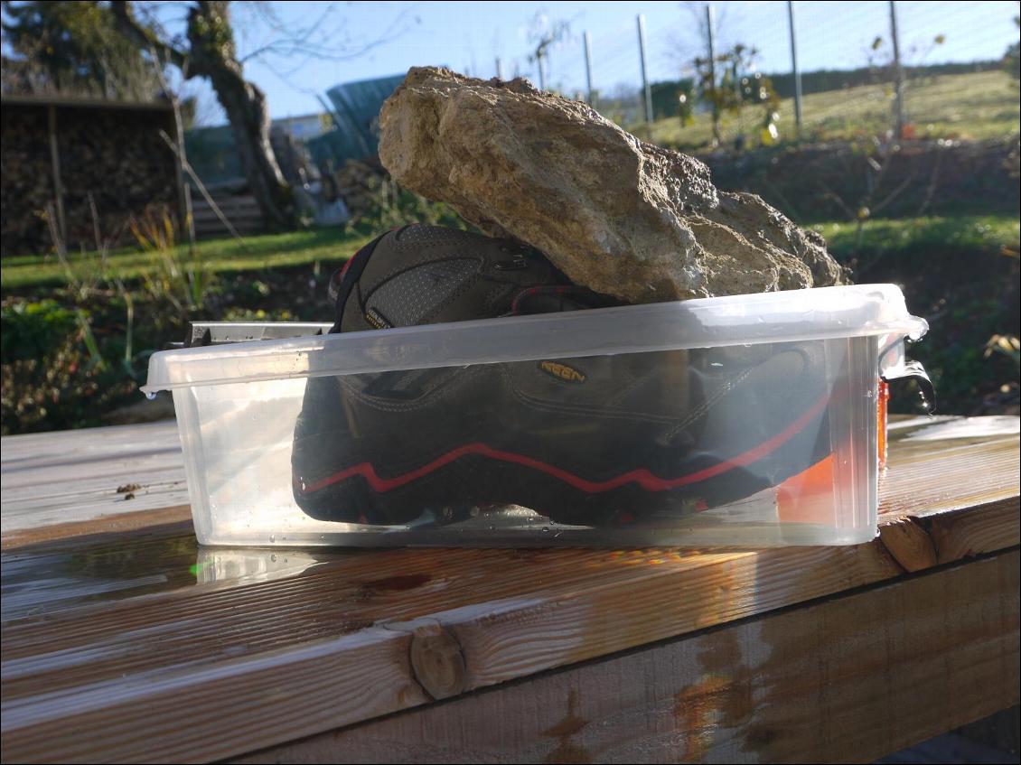 keen durand Mid WP - test imperméabilité 10 mn d'immersion