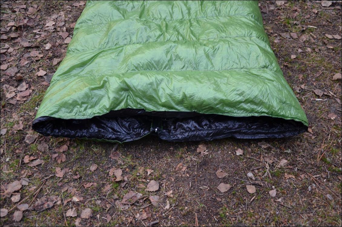 Zoom sur le sommet du sac (autour du cou)