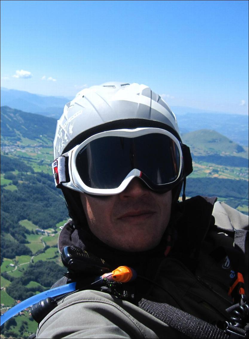 Utilisation en parapente (masque idéal pour les longs vols, avec des conditions de luminosité changeantes)