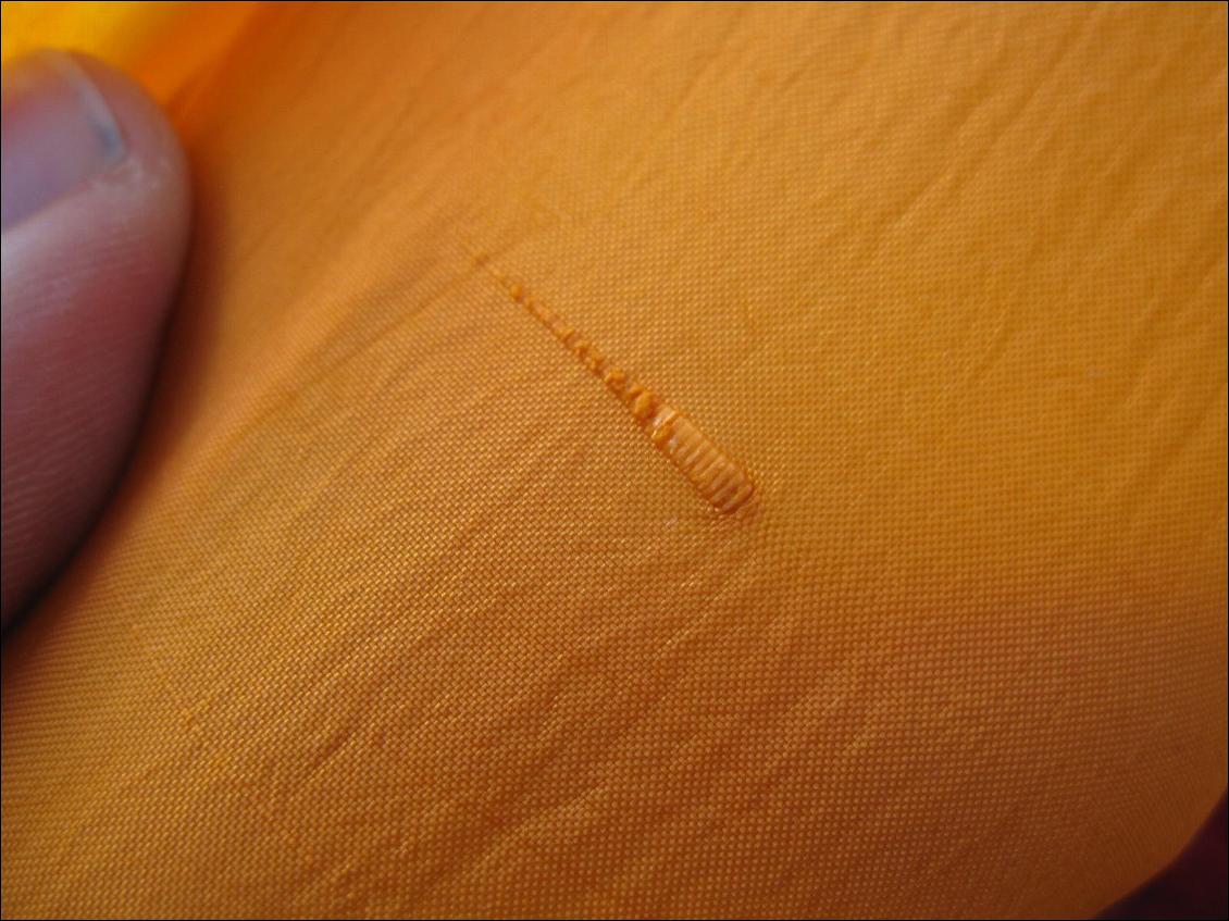 Petite imperfection du tissu