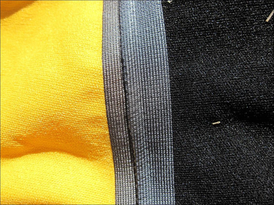 Vareuse Reed : détail tissu et jonction