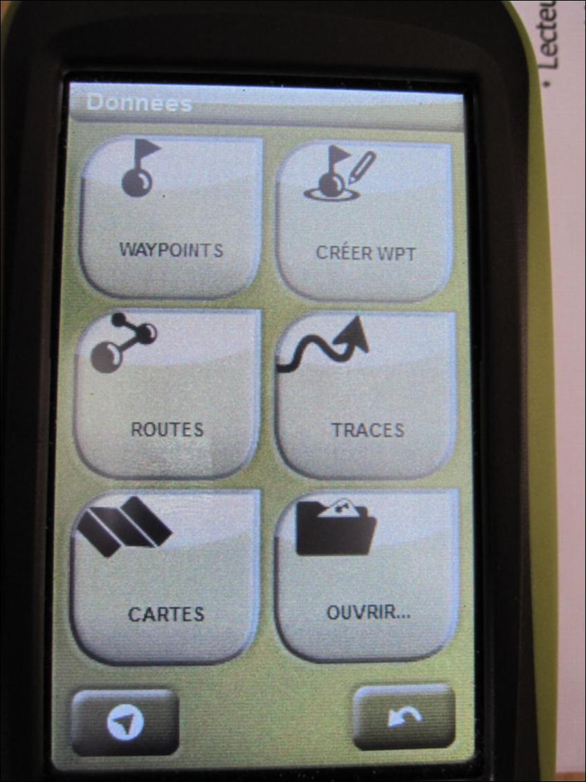 Sportiva : Menu Données