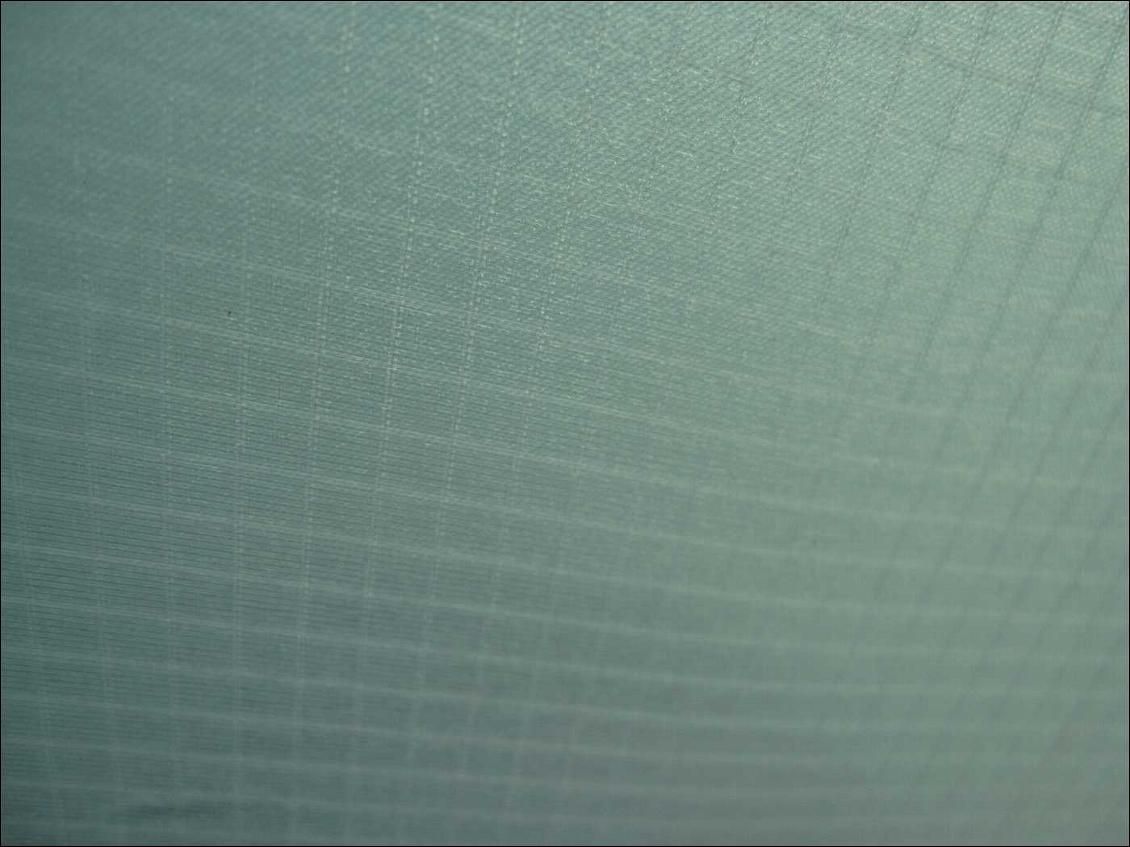 Détail du tissu de double-toit (nylon ripstop siliconé)