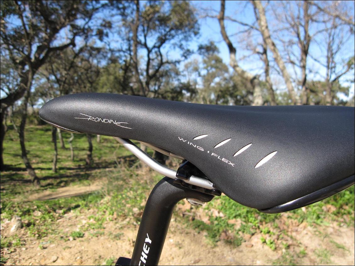 De base le Silkroad n'est pas équipé d'une selle Brooks, ici une Rondine de F'izi'k