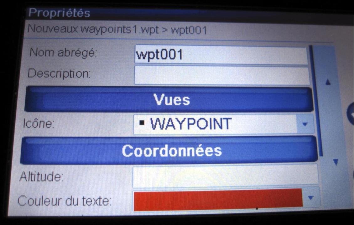 Evadeo : création d'un waypoint