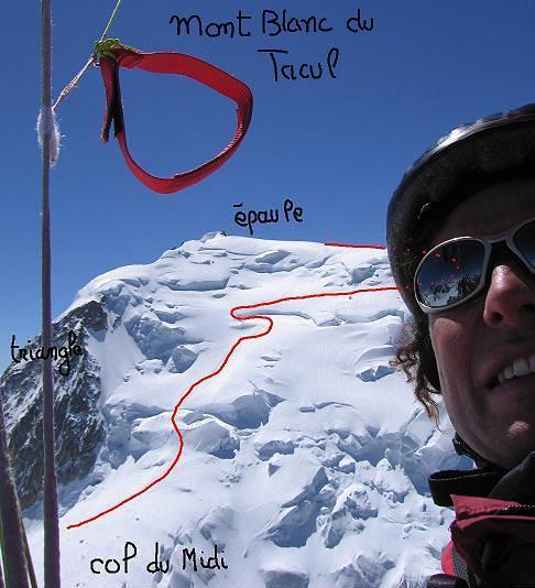 vol au dessus de l'Aiguille du Midi
