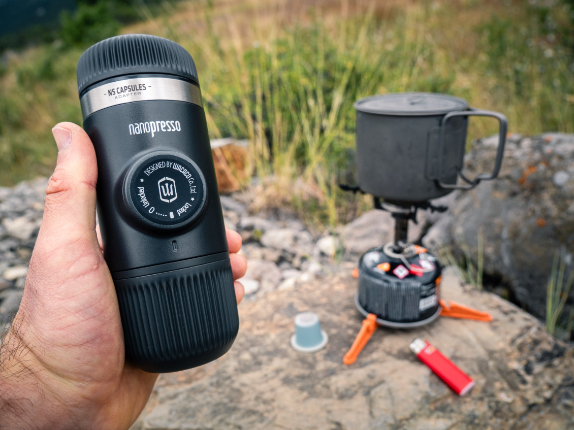 Cafetière de bivouac Nanopresso de Wacaco