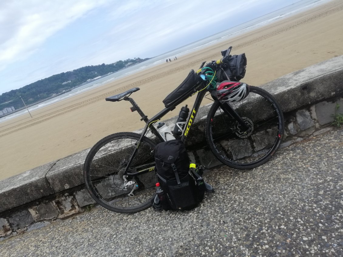 Photo souvenir de ma monture à l'arrivée