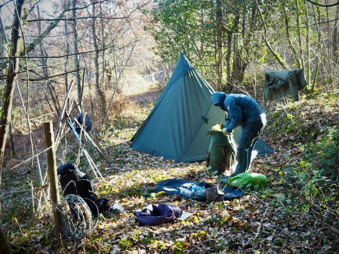 Et voilà le tipi, notre nouveau palace.