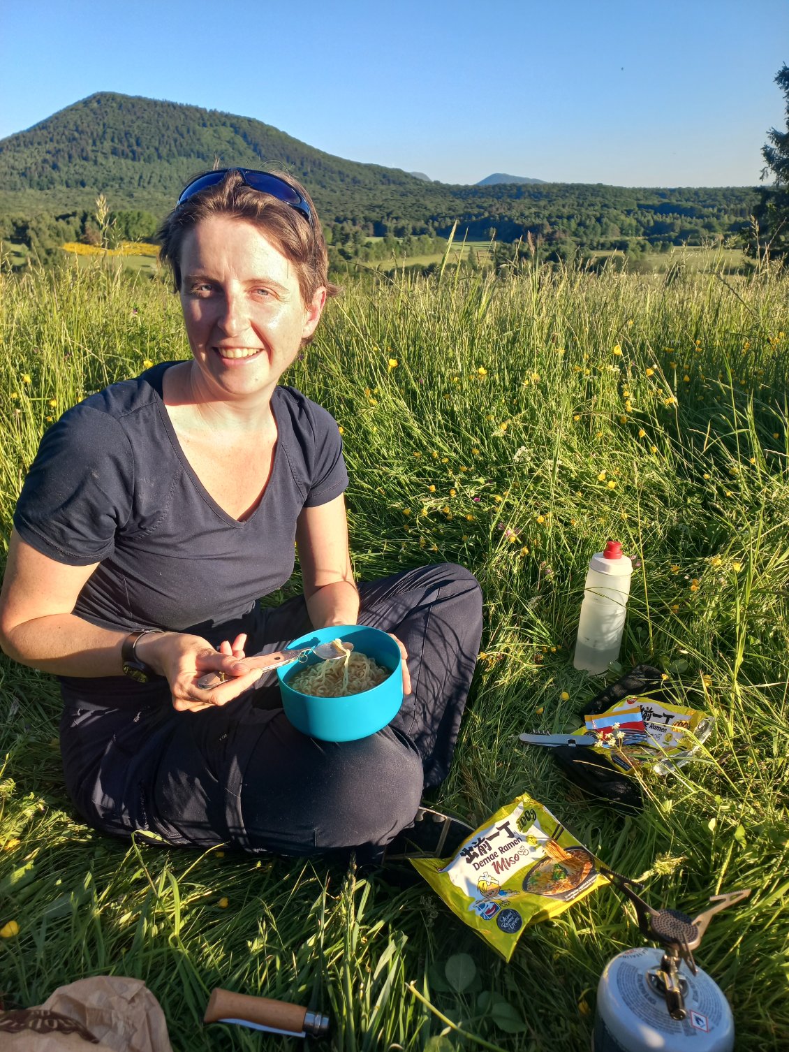 Diner bien mérité après un premier jour d'efforts