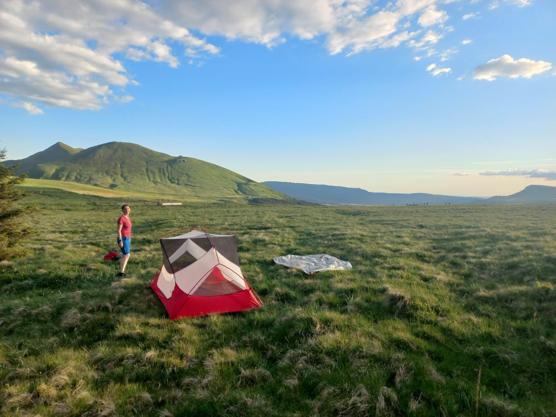 Spot de bivouac de rêve non loin du col de la Croix Morand