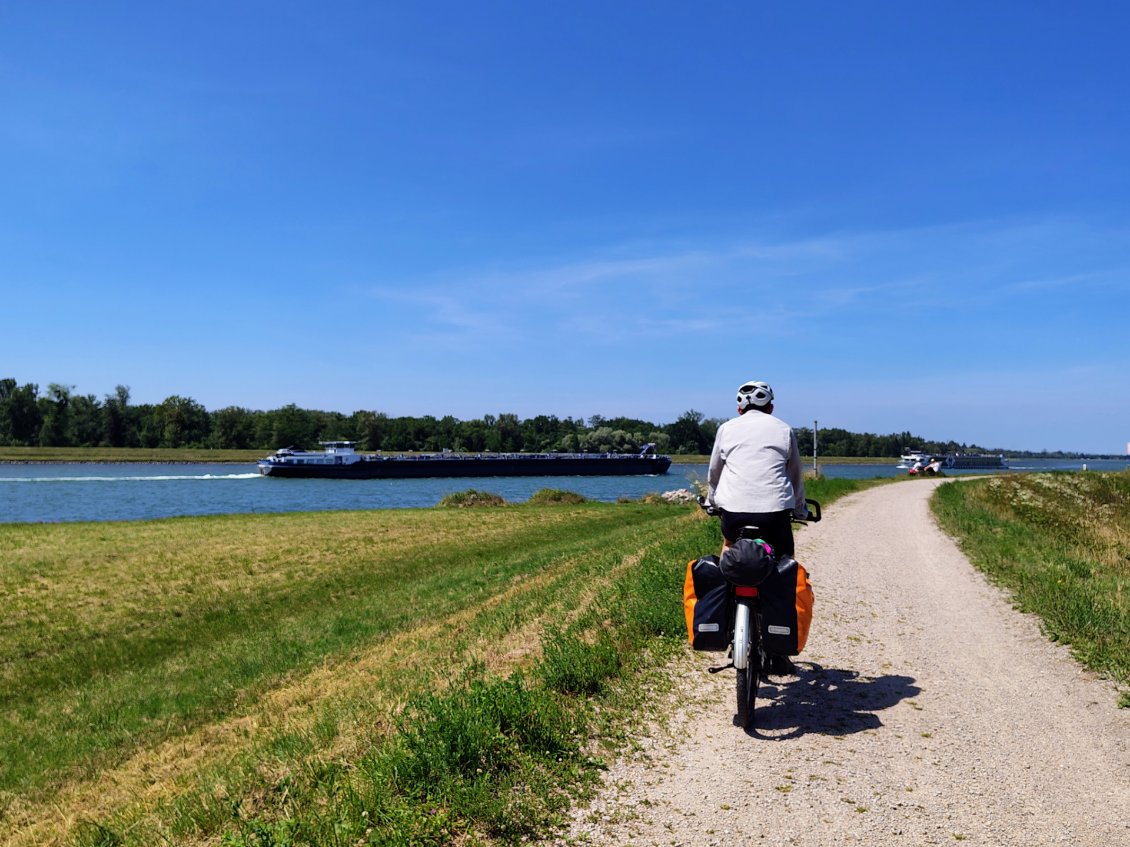 J5. Des monstres d'acier parcourent incessamment le fleuve.