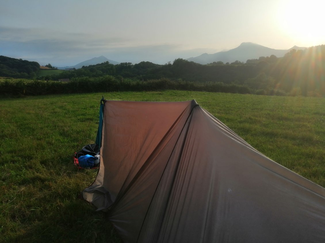 1er bivouac avec vue sur la Rhune