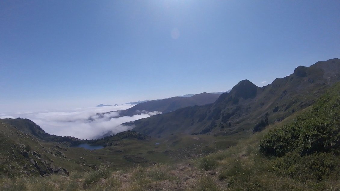 Mer de nuages depuis le col de Didorte