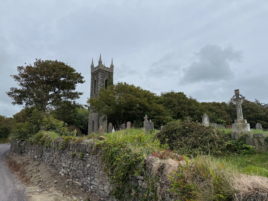 Une église abandonnée.