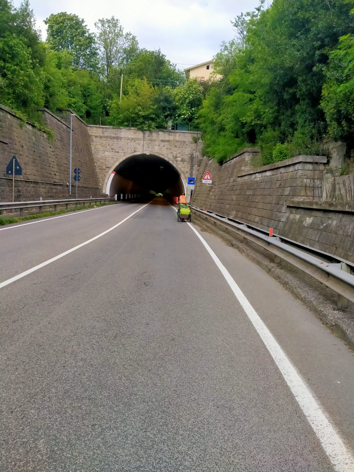 Tunnel routier flippant