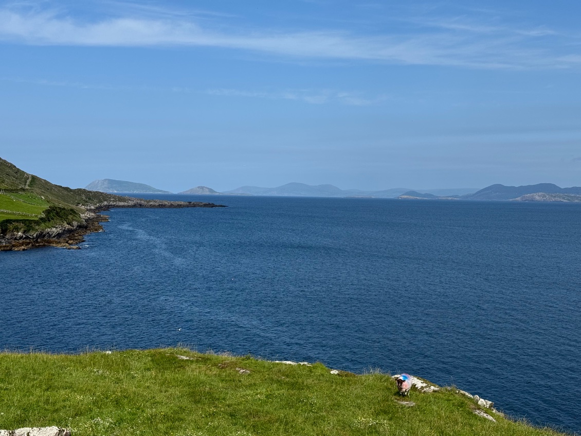Vue splendide sur Kerry où nous serons dans quelques jours