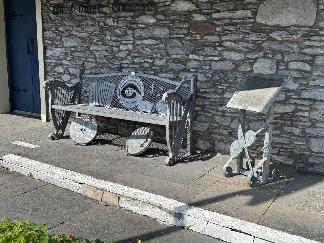 Ce banc est dédié aux musiciens 
