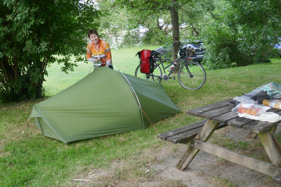 Camping très nature au bord du Neckar.