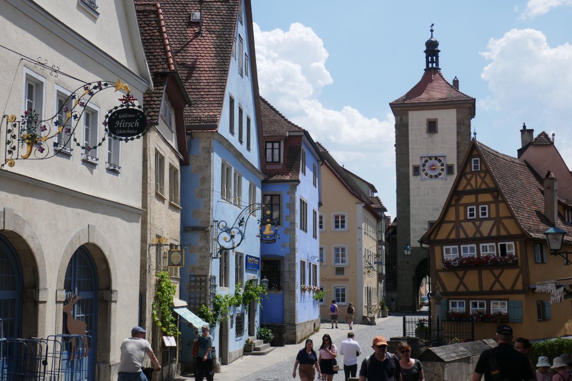 Belle ville de Rothenburg, entièrement piétonne.