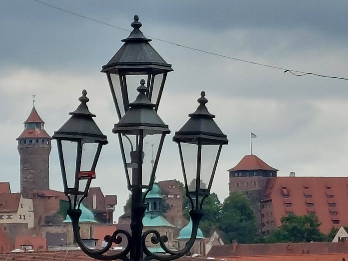 Vue sur le château de Nürnberg.