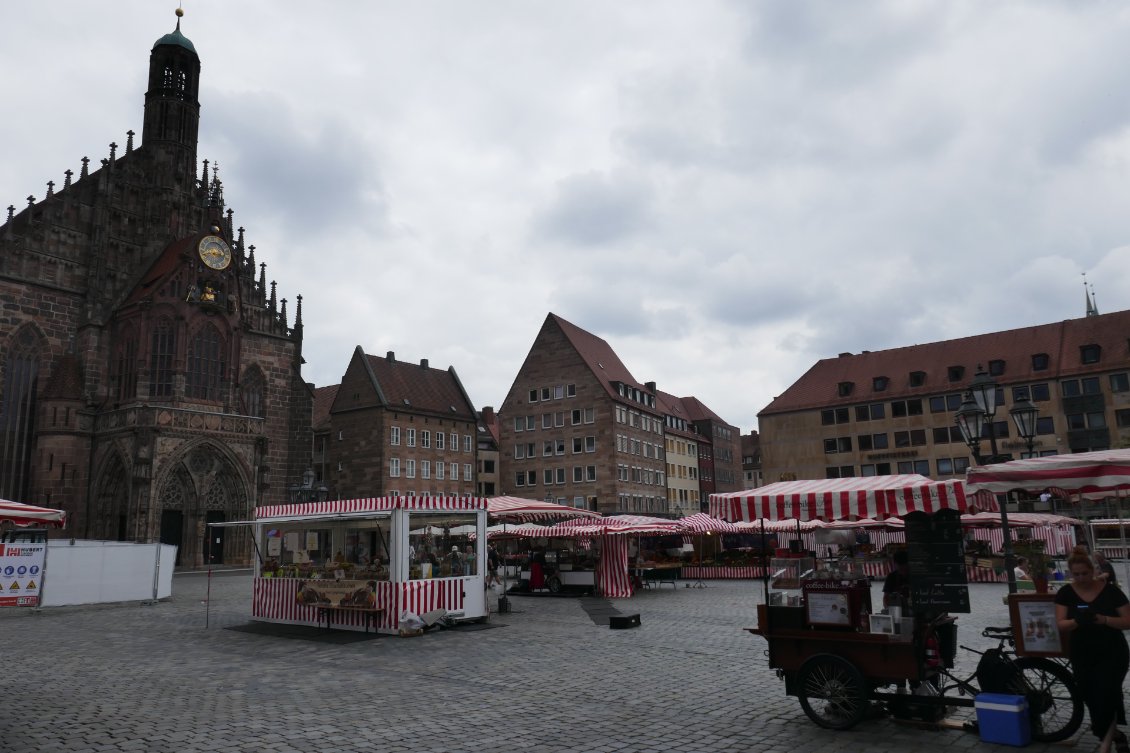 Place centrale de Nürnberg.