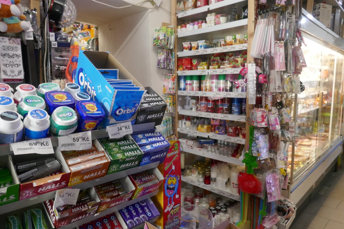 Tout peut s'acheter à l'épicerie de Kladruby.