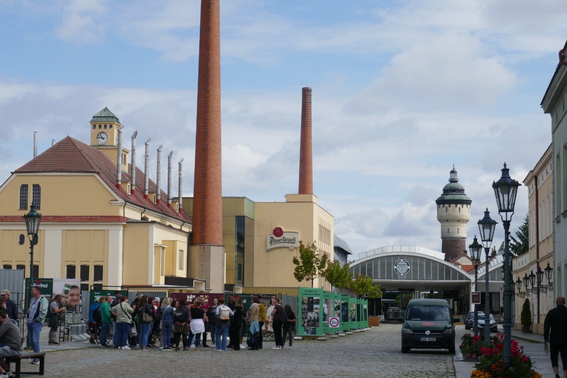 Nous voici à la brasserie Pilsner-Urquell