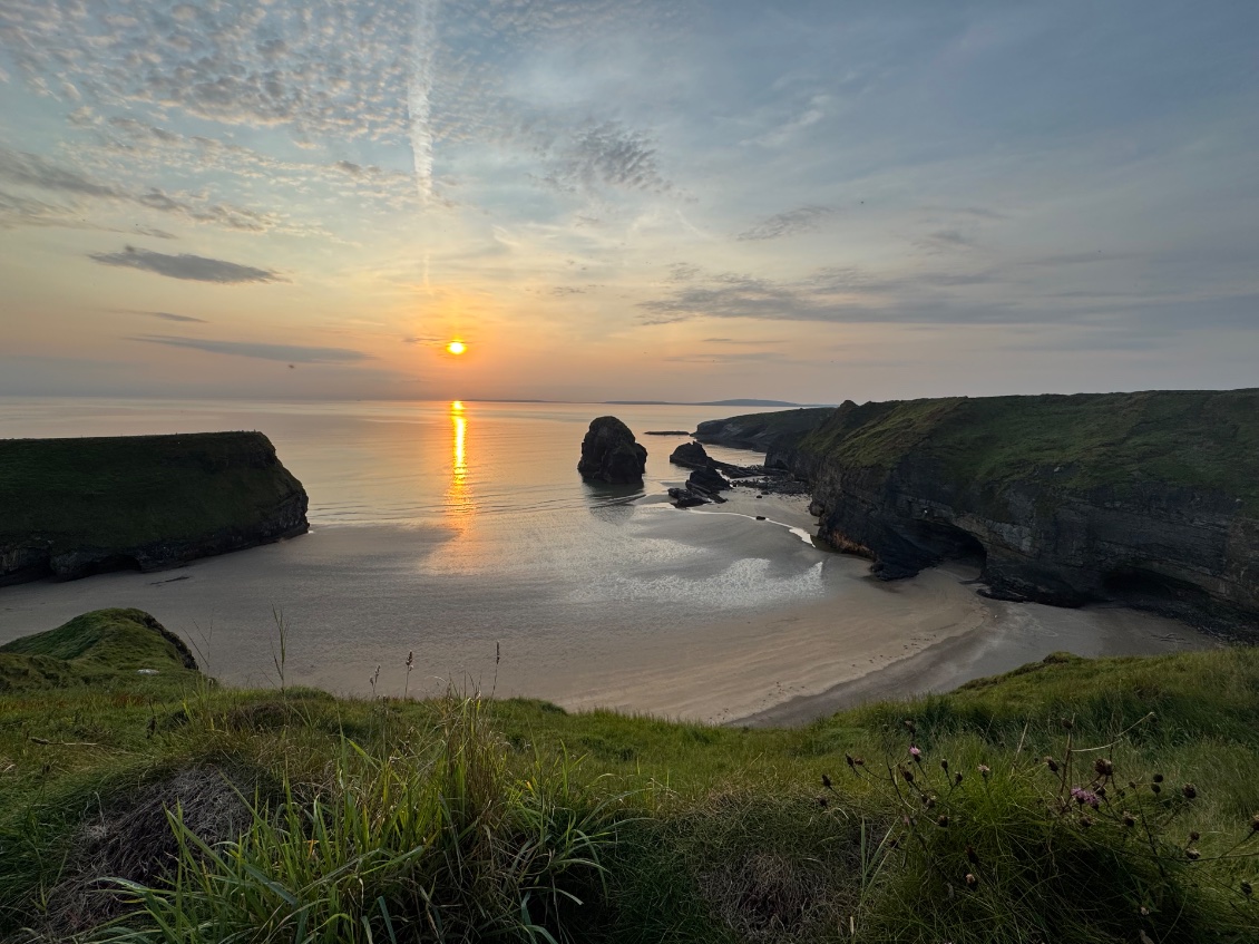 Notre premier couché de soleil