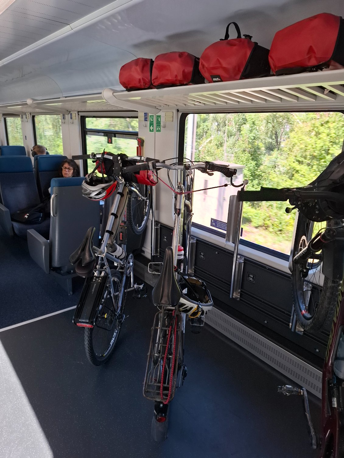 Dans le train pour Genève